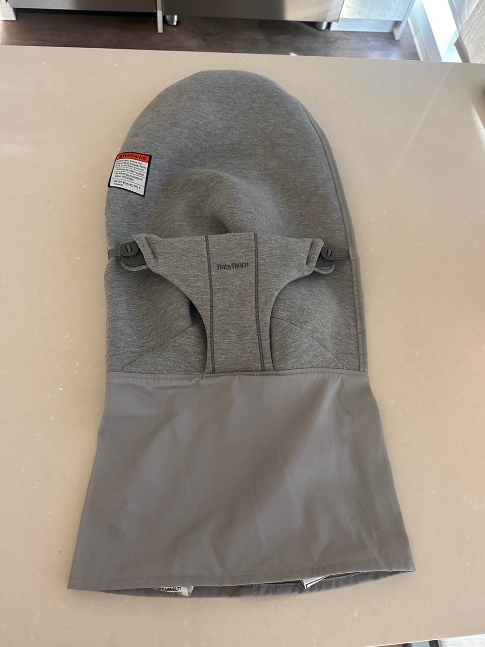 BabyBjorn Baby Bouncer Fabric Cover - Light Grey (Cover Only)